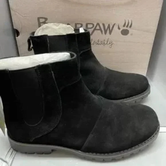 BNWT Mens BearPaw boot size 10 Black - Picture 2 of 9